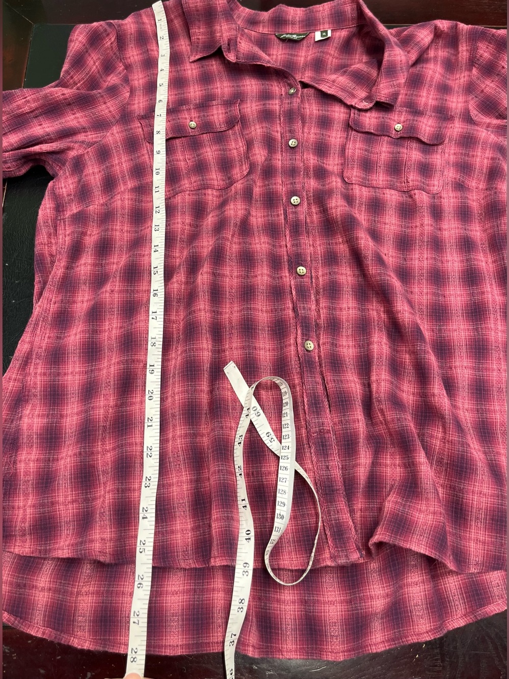 Eddie Bauer XL plaid button down - Picture 7 of 7